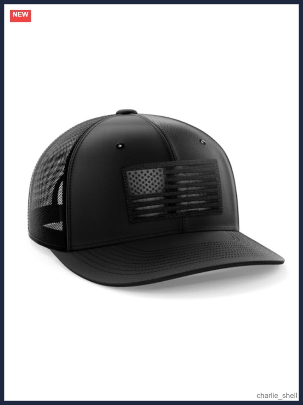 Leather Flag Patch Snapback Hat Baseball Cap Adjustable Fit